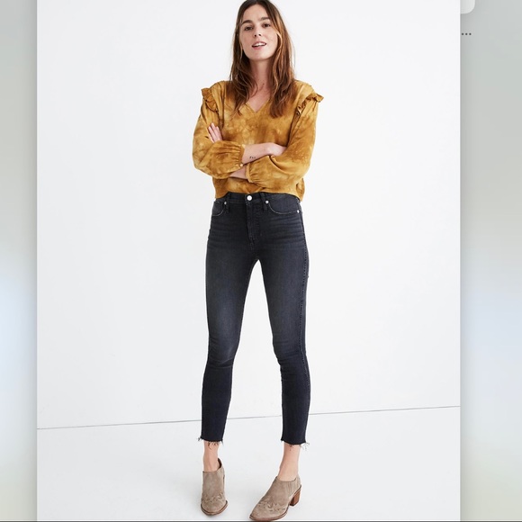 Madewell Denim - Madewell 10' high rise Skinny crop Jeans heartland wash size 25 DR